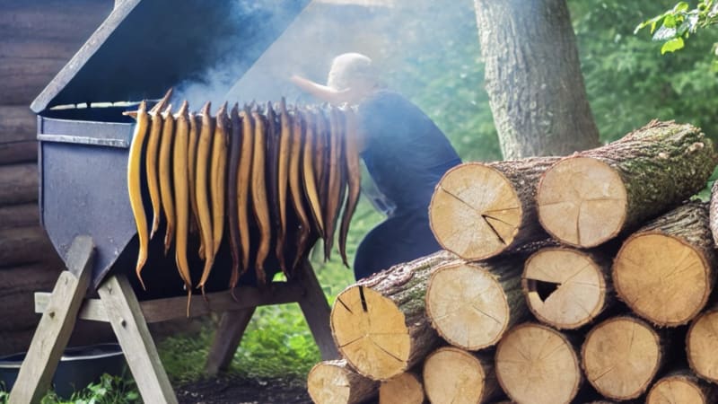 Räuchern mit klassischem Räucherofen<br>